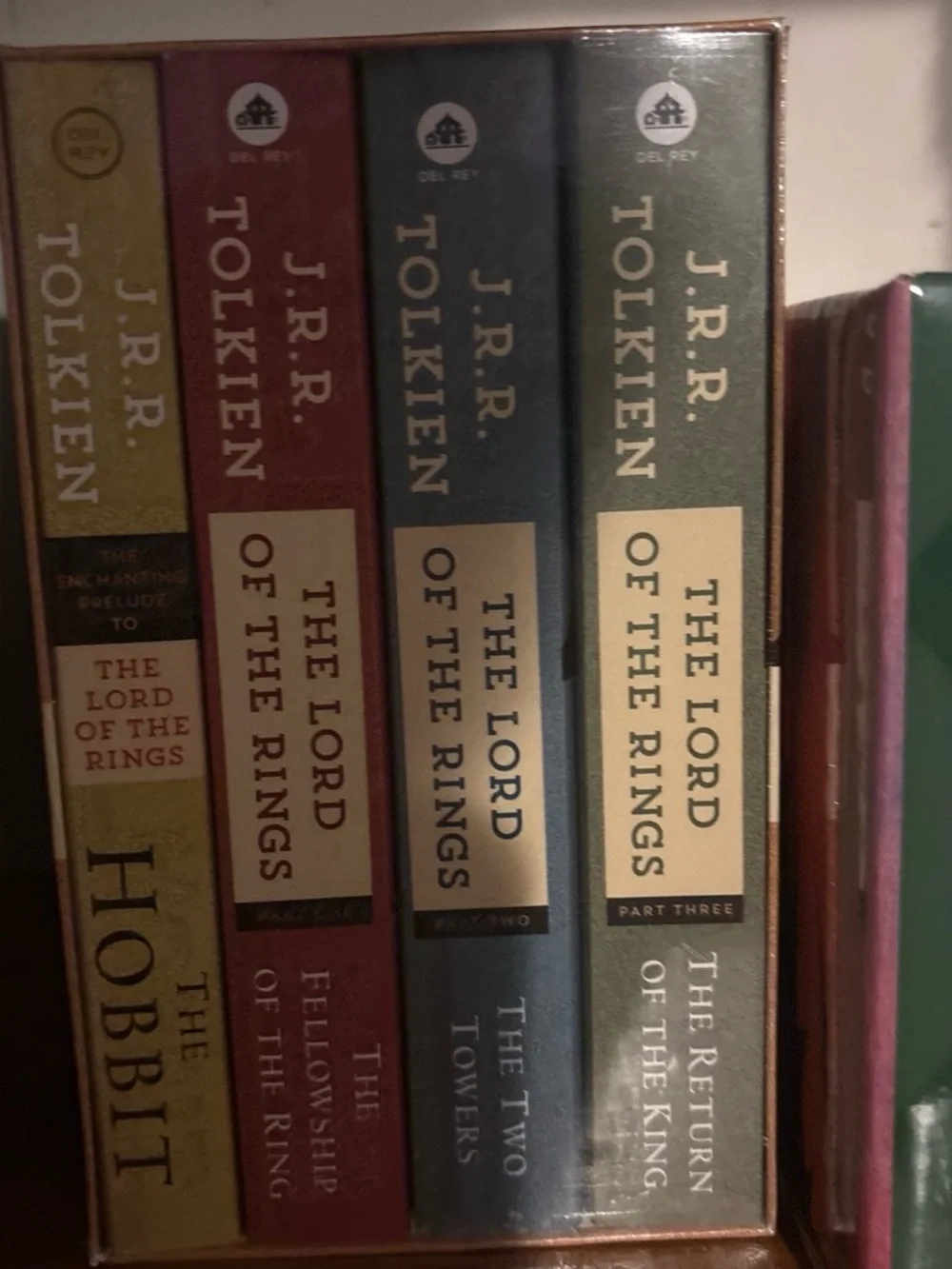 The Lord of the Rings Boxed Set - Green/Red/Blue Spines